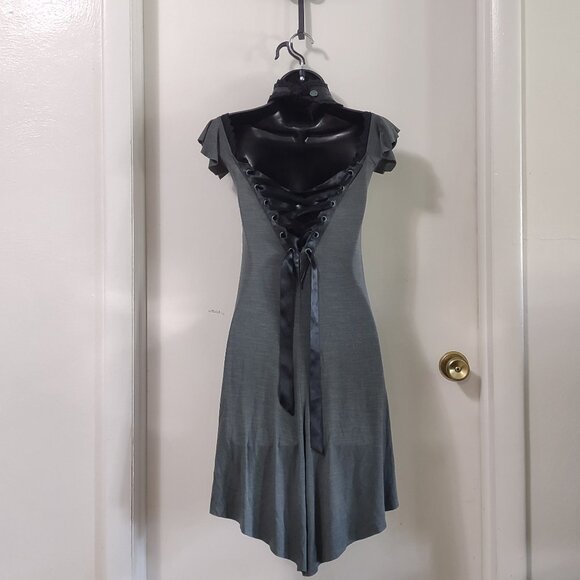 Lip Service Step in Time Teal Tunic Top or Dress Size Small EXCELLENT - Picture 4 of 15